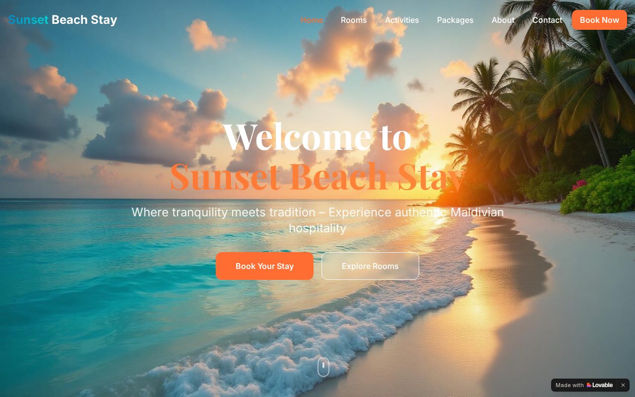 Sunset Beach Stay screenshot